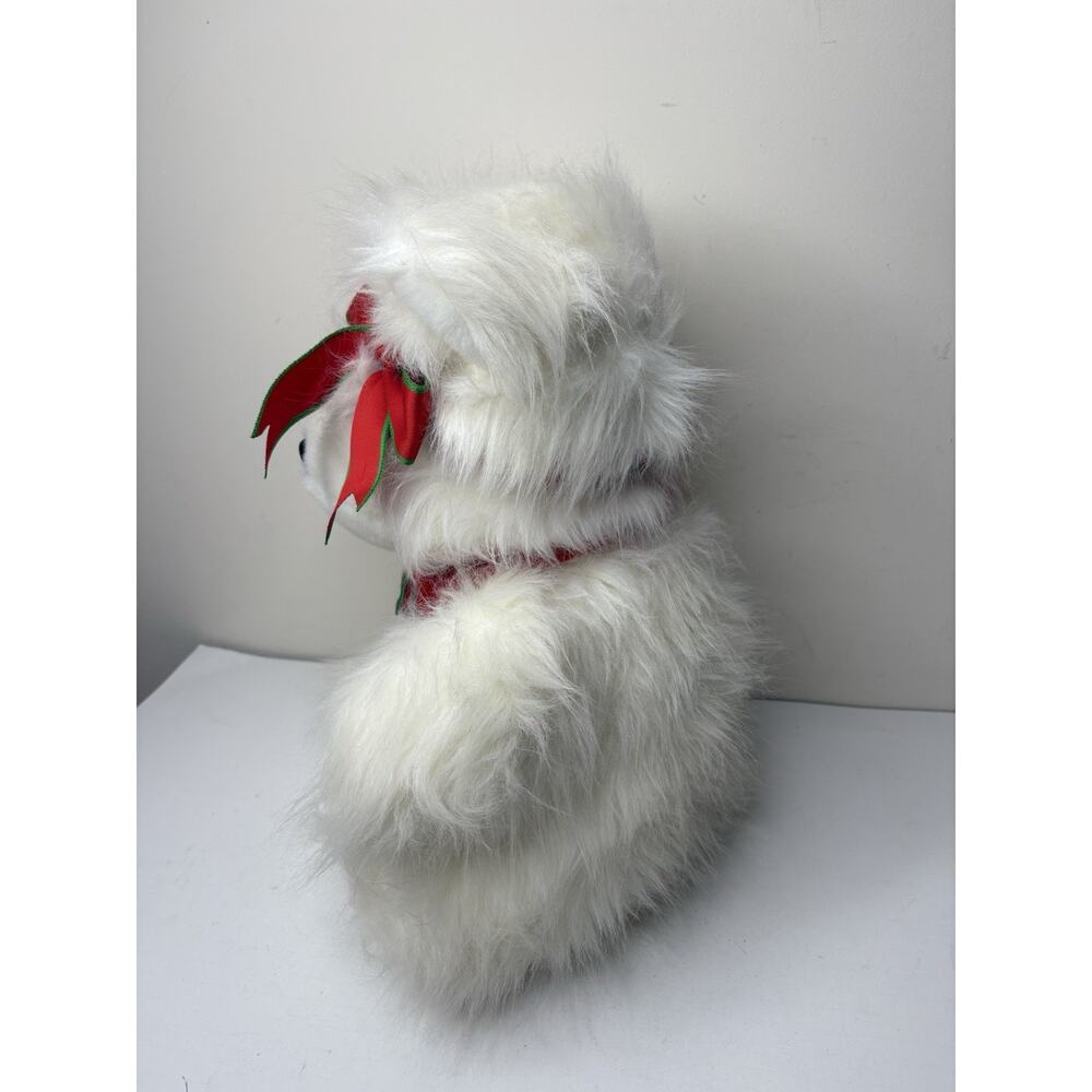 Vtg 1987 Santa Bear Mrs. Santa Bear Fluffy Long Hair Stuffed Plush Dayton Hudson - Picture 2 of 8